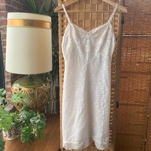 Vintage 50s 60s bridal lace slip